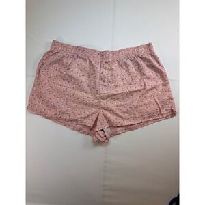 Victorias Secret PINK Floral Pajama Shorts Pink Yellow Sleepwear Large